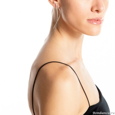 Серьги Katerina Vassou, Favor, геометрический дизайн, KV25.1-403077S серебристый